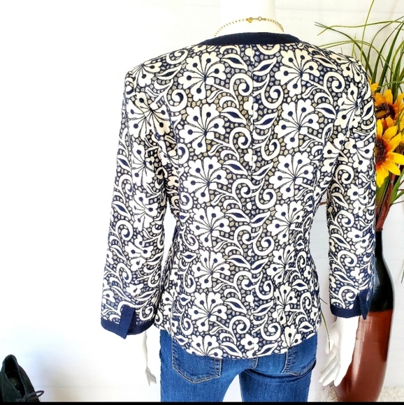 Jcrew Embroidered Lace Overlay Blazer - Picture 5 of 5
